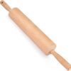 Classic Rolling Pin for Baking 18'' Long - Gifbera Beech Wood Dough Roller Pin