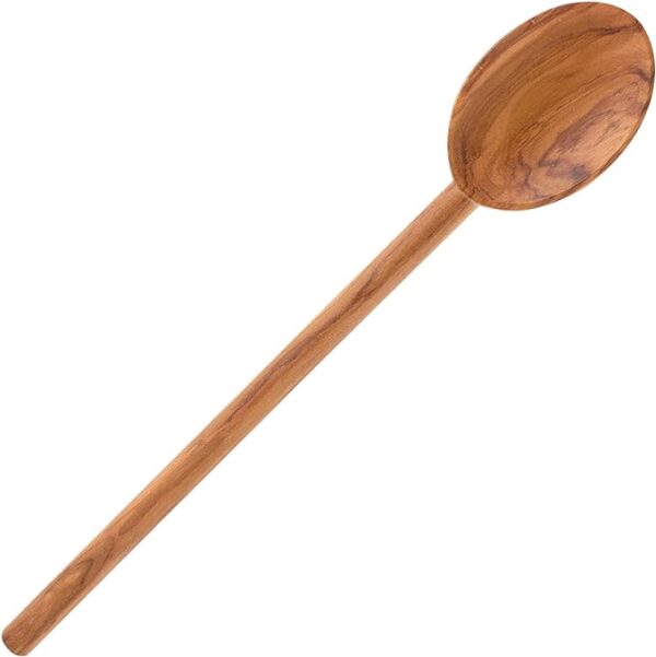 Italian Olive Wood Cooking Spoon, Handcrafted in Europe, 12-Inch