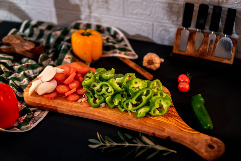 Olive Wood Cutting Board with handle