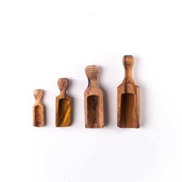 Olive Wooden Salt Spoons