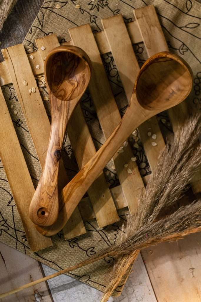 Olive Wooden Ladles Spoon